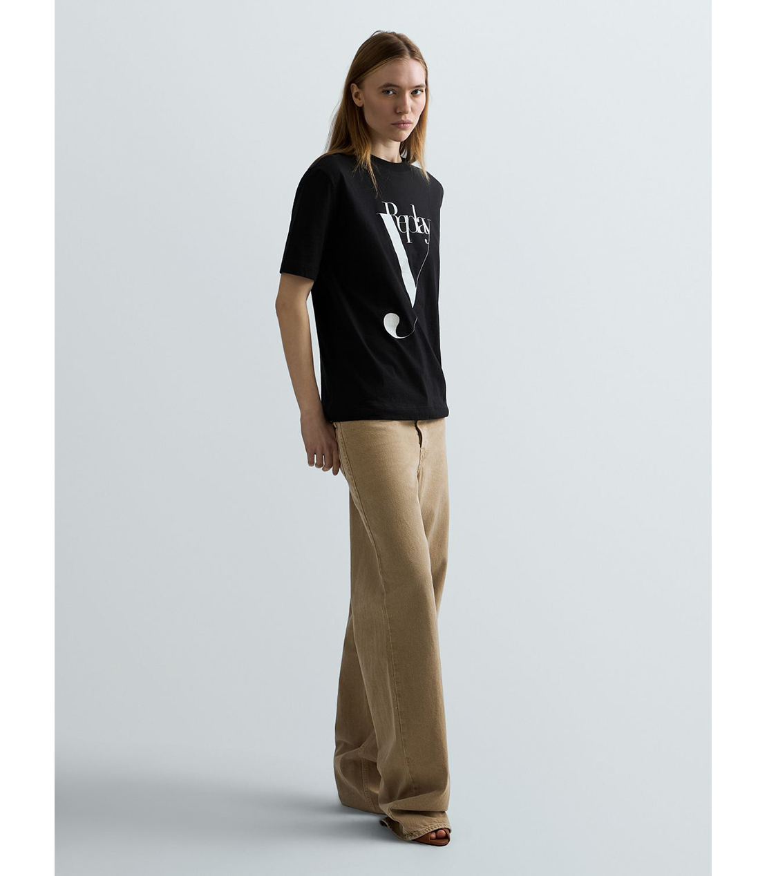 コットンジャージーY Tシャツ 詳細画像 ブラック 4